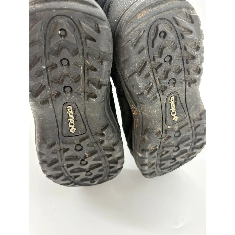 Columbia Minx Mid II Womens Size 7 Wide Winter Boots Black‎ Waterproof Faux Fur